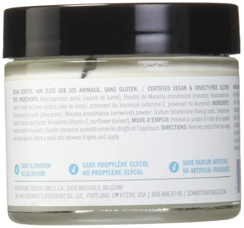 Vista 2 de Schmidt's Natural Deodorant, Sin fragancia, 2 onzas