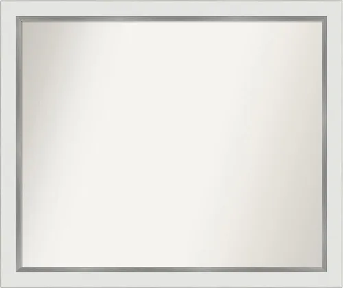 Vista 279 de Amanti Art Espejo personalizado, espejo de baño estrecho Alexandria White Wash, espejo de pared o espejo de tocador de baño sobre el fregadero