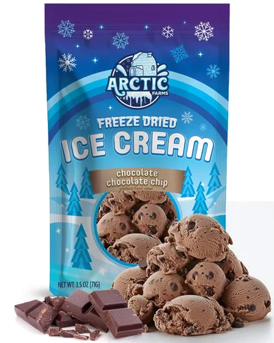 Vista 80 de Arctic Farms Trozos de Helado Liofilizado Empaquetados y en Caja - No se Derrite (1 libra, S'mores)