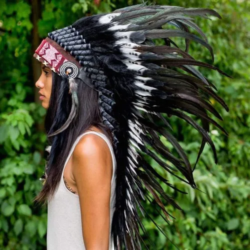 Vista 7 de Novum Crafts Tocado de plumas Inspirado en indios nativos americanos Elige