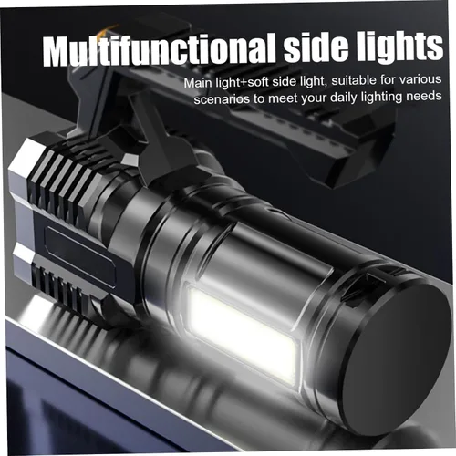 Vista 7 de Torches LED Super Bright LED Torch Rechargeable Super Bright Torch Searchlight Camping Tent Lighting Equipment Outdoor Night Emergency Light