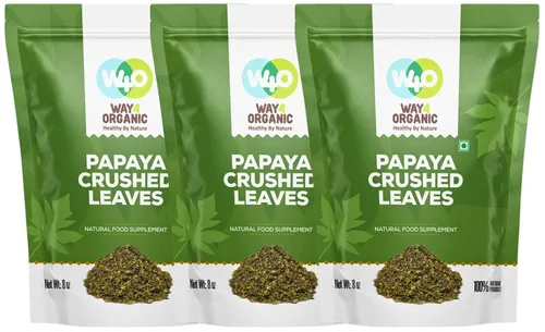 Vista 10 de Té de hoja de papaya de 8 onzas, secado de hojas verdes frescas, bueno para hacer té, hojas 100% sueltas (sin fruta, sin semillas) – Way4Organic