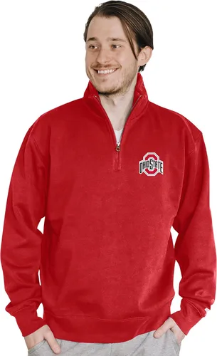 Vista 98 de Blue 84 Sudadera con cremallera de un cuarto para hombre de la NCAA
