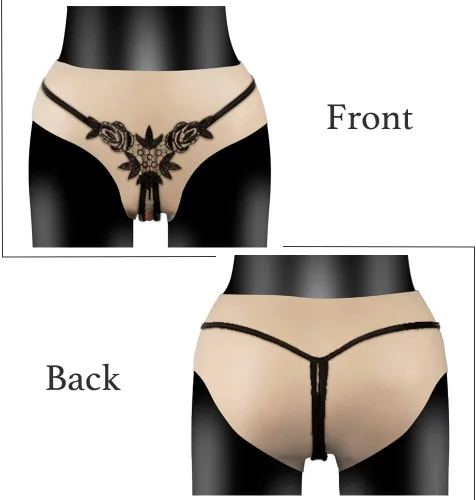 Vista 3 de RIYAFA Bragas Crossdresser Pantalones de silicona para ocultar Gaff Boxer Calzoncillos Hombres Tanga para Cosplay Transgénero Drag Queen-NudeRopa