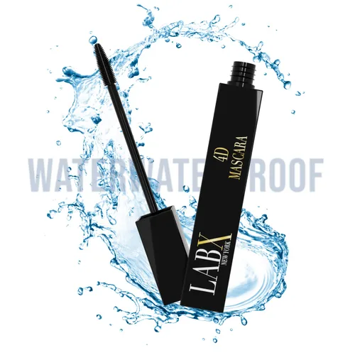 Vista 3 de Máscara impermeable 4D - Efecto de pestañas postizas, alargamiento y volumen - Negro carbón, 0.3 fl oz