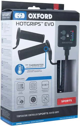Vista 9 de Oxford - Heaterz Premium Sports (Empuñaduras para motocicleta con control de temperatura)