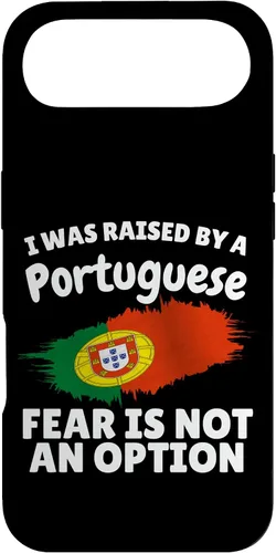 Vista 27 de I was Raised by a Portuguese Portugal Flag Gift Son Daughter Case for iPhone 16