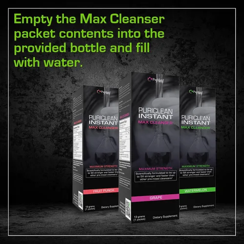 Vista 6 de Puriclean Instant MAX Cleanser - Máxima fuerza, 0.35 onzas de limpiador - Descarga rápida, 5 veces más fuerte y más rápido que otros limpiadores