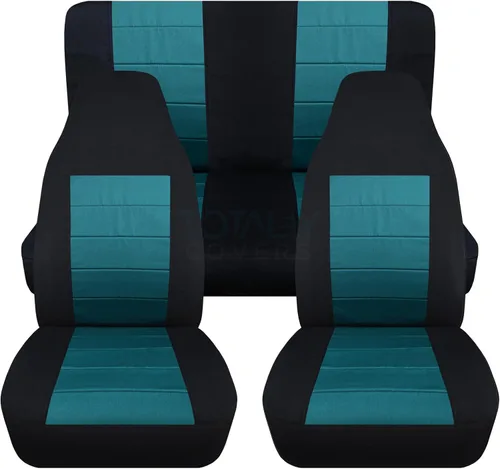 Vista 10 de Fundas para asientos de automóvil, Negro
