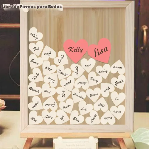 Vista 6 de HADDIY Corazones pequeños de madera para manualidades, 175 piezas de 175pcs Mix