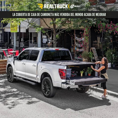 Vista 4 de RealTruck BAK BAKFlip MX4 - Cubierta plegable rígida para caja de camión 448126 Compatible con Chevy/GMC Colorado/Canyon 2015 - 2022; funciona
