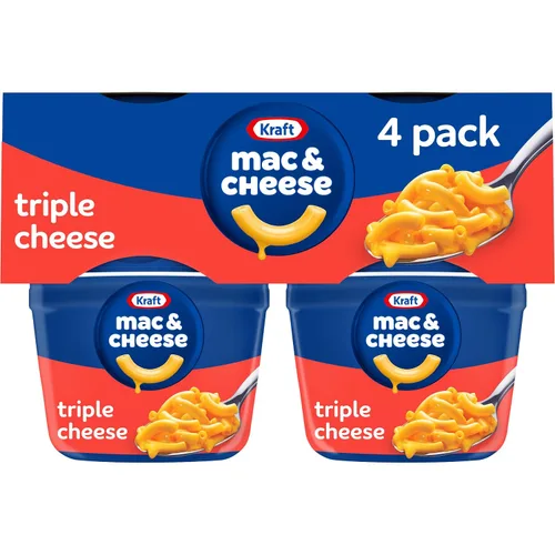 Vista 10 de Kraft - Cena para macarrones con queso, 4 tazas para microondas, original, 2.05 onzas Para cenas o cenas fáciles, sin sabores artificiales