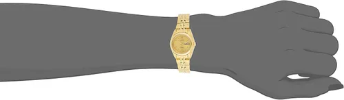 Vista 4 de SEIKO Reloj automático de acero inoxidable para mujer SYMA38K 5 con esfera dorada, Blanco, Vestido