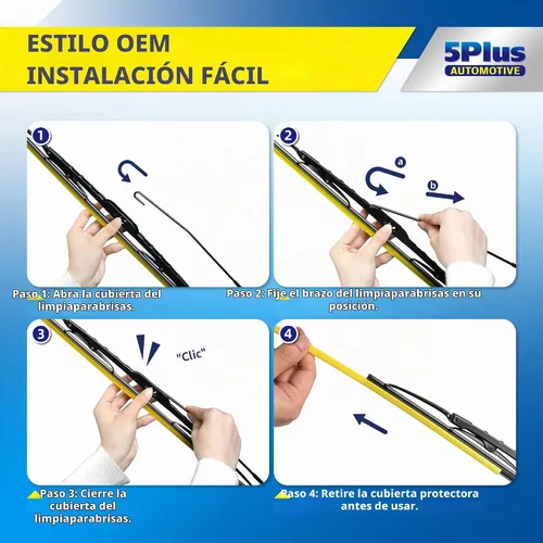 Vista 7 de 5 PLUS Escobillas Limpiaparabrisas de Repuesto de 13"+13" para Jeep Wrangler TJ 1997 1998 1999 2000 2001 2002 2003 2004 2005 2006 Calidad Original