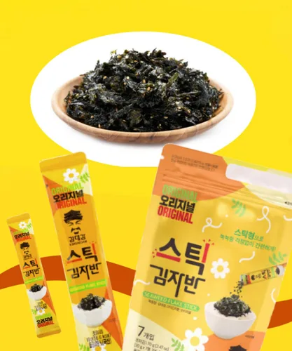 Vista 3 de [KIMDAEGAM] Palito de escamas de algas marinas, condimento/aperitivo tradicional coreano, embalaje fácil de usar y fácil de cortar