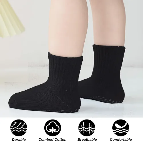 Vista 4 de EPEIUS Calcetines antideslizantes unisex para bebés y niños juego de 6