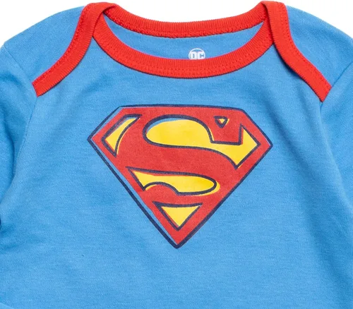Vista 5 de DC Comics Justice League Batman Superman The Flash - Paquete de 3 vestidos para dormir