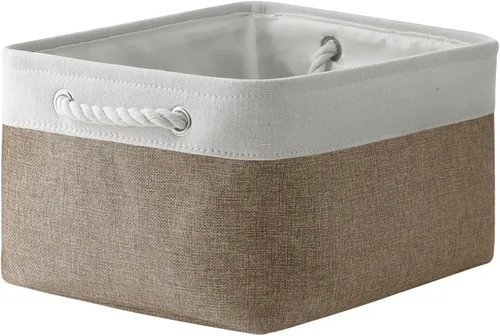 Vista 59 de TheWarmHome Contenedores de almacenamiento para estantes, tamaño mediano, 3 unidades, 13.8 pulgadas de largo x 9.8 pulgadas de ancho x 6.7 pulgadas
