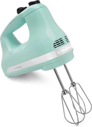 Vista 5 de KitchenAid KHM512 - Batidora de mano de 5 velocidades, ultra potencia, Aqua Sky