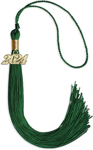 Vista 29 de Endea Graduation - Borla de un solo color con fecha dorada (Oro Antiguo, 2020)