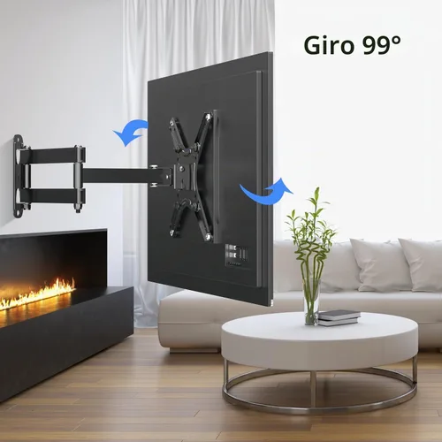 Vista 5 de Suptek - Soporte de pared para monitor de TV de movimiento completo para la mayoría de televisores y monitores de pantalla plana LED LCD de 13 a 43