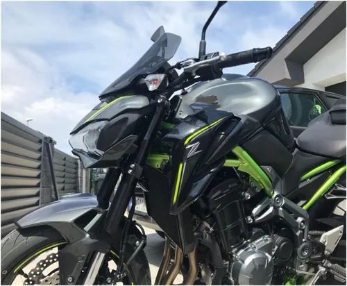 Vista 7 de Windscreen Fairing Motorcycle Windshield for K&awasaki for Z900 for Z 900 2017 Motorcycle Accessories Windshield Wind Screen Motorcycle Windshield