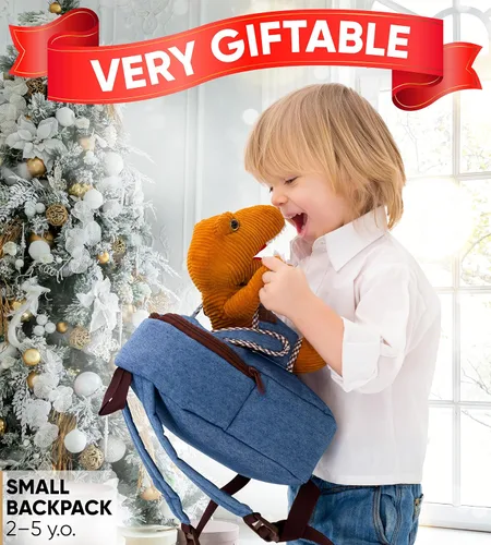 Vista 2 de Naturally KIDS Mochila de dinosaurio pequeña y mini juego de juguetes de peluche de dinosaurio