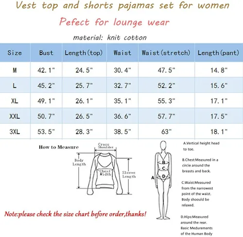 Vista 6 de ENJOYNIGHT - Conjunto estampado de pijama con parte superior sin mangas y pantalones cortos, para mujer