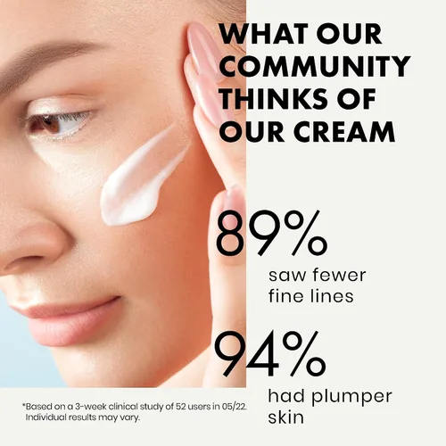 Vista 2 de Eclat Skincare Plump & Smooth - Crema hidratante facial con vitamina C y retinol crema hidratante facial de noche, 100% vegano y desarrollado por