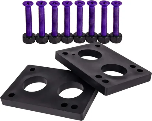 Vista 5 de Cal 7 Almohadillas elevadoras de 1/4" y herrajes de 1.25" para monopatín