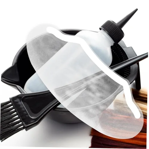 Vista 7 de minkissy 50 protectores de ojos transparentes para corte de cabello, cómodo protector de maquillaje para uso en salones, cobertura de cabello