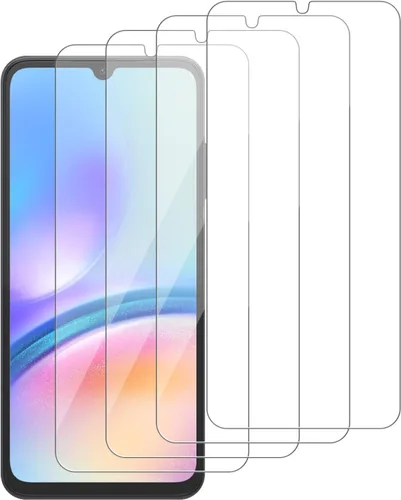 Vista 19 de Paquete de 4 protectores de pantalla de vidrio compatibles para Samsung Galaxy A07 5G / 4G [dureza 9H] - Vidrio templado de pantalla HD, resistente