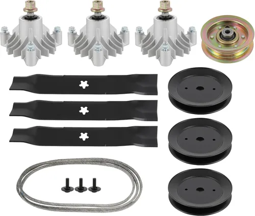 Vista 19 de SCITOO Kit de reconstrucción de cubierta, 42 piezas de cubierta de cortacésped compatible con Poulan Pro PP19A42 PB185A42 PB195H42LT PB20H42YT, 1
