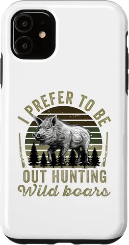 Vista 5 de iPhone 15 Hog Hunting Men Dad Wild Boar Pig Hunter Funny Feral swine Case