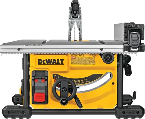 Vista 11 de DEWALT Sierra de mesa para lugar de trabajo, compacta, 8-1/4 pulgadas con soporte para sierra de mesa, móvil/rodante (DWE7485 y DW7440RS)
