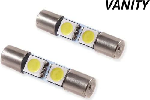 Vista 2 de Diode Dynamics Luces LED de vanidad compatibles con Nissan 370Z 2009-2016 (par), fusible SMF1 ámbar de 1.102 in