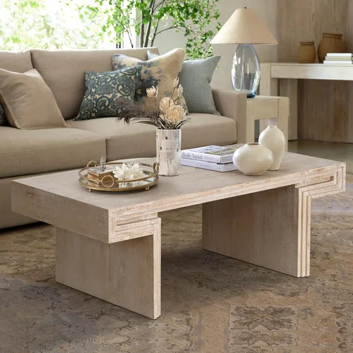 Vista 38 de Mesa auxiliar de madera, 39.37 pulgadas, cuadrada de mediados de siglo, mesa central de madera moderna de madera de fibropanel de densidad media