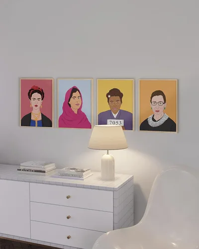 Vista 5 de HAUS AND HUES Arte de pared de empoderamiento de las mujeres, póster feminista, arte de pared inspirador, póster feminista, decoración de pared