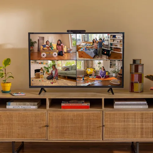 Vista 4 de Facebook Portal TV - Videollamadas inteligentes en tu televisor con Alexa, color negro