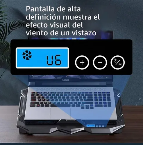 Vista 4 de Almohadilla de refrigeración para laptop Dell Inspiron Latitude Vostro G 13
