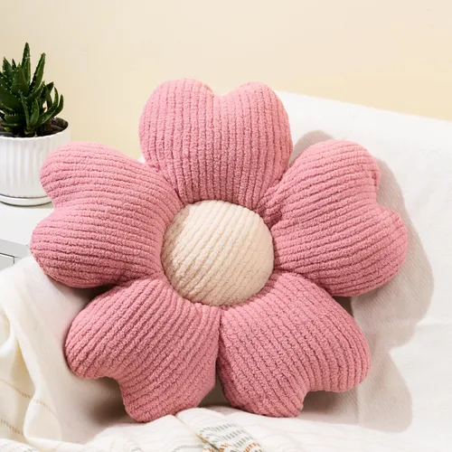 Vista 18 de Sioloc Almohada Decorativa de Flores, Lindo Cojín de Asiento de Suelo con Margaritas, Almohadas Decorativas Divertidas y Estéticas para Cama Sofá