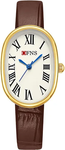Vista 12 de BESTKANG Relojes Exquisitos para Mujer, Reloj de Lectura Fácil, Reloj de Moda Ovalado Ultradelgado Impermeable para Dama