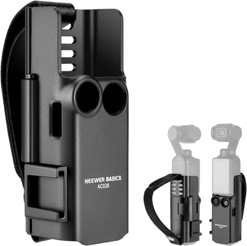 Vista 16 de NEEWER Pocket 3 Jaula, Plataforma de Grabación de Video para Cámara Gimbal de Aleación de Aluminio con Adaptador Incorporado de Accesorios de Cámara
