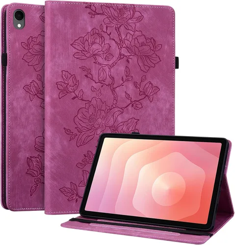 Vista 43 de Funda para Samsung Galaxy Tab S5e 10.5 2019 Modelo SM-T720/T725/T727, funda delgada de piel sintética con soporte multiángulo y soporte