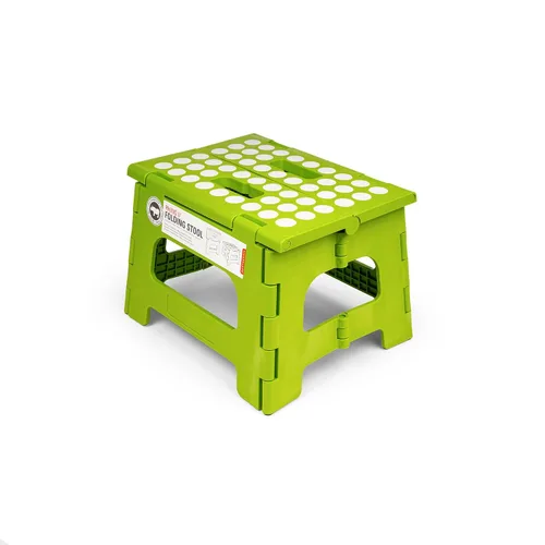 Vista 8 de Kikkerland Rhino Taburete Escalón Plegable – Soporta Adultos hasta 300 Libras, Ideal para Cocina y Baño – Taburete Escalón Colapsible, Portátil