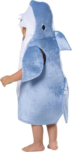 Vista 3 de Dress Up America Baby Shark - Disfraz de tiburón azul para niños gran disfraz de Halloween para niños
