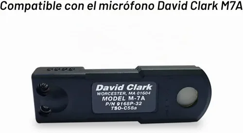 Vista 5 de LEFXMOPHY Funda para micrófono David Clark M7A, M-4 / M-7 / H10 / H20 /DC PRO-X2 / PRO-2 / DC ONE-X ENC Auriculares de aviación de repuesto