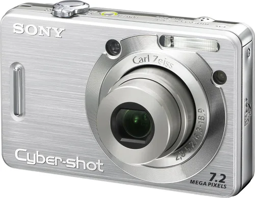 Vista 3 de Sony Cybershot DSCW55 7.2MP Cámara digital con zoom óptico 3x (plata) (Modelo antiguo)