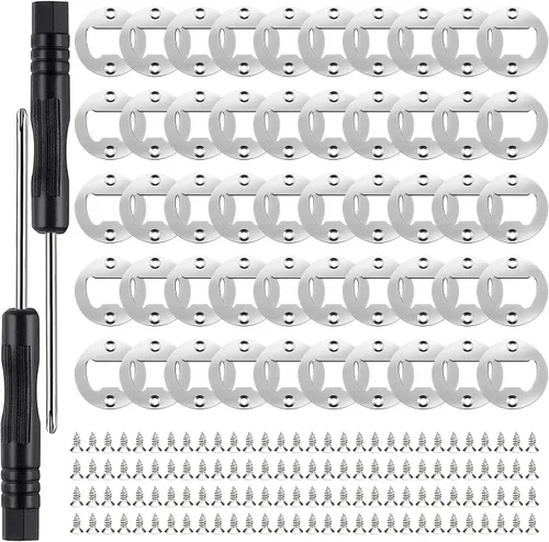 Vista 8 de Juego de 50 abridores de botellas DIY - Insertos de abridor de metal de acero inoxidable para madera (negro)