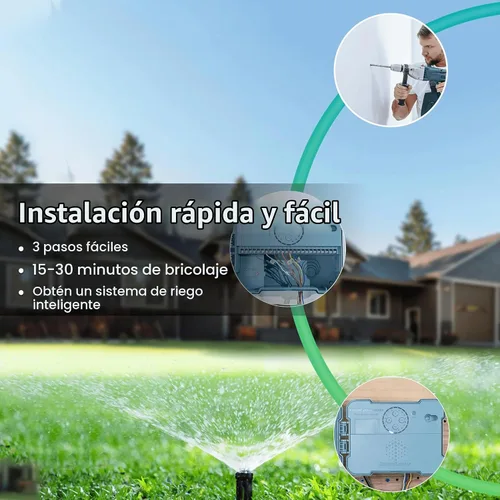 Vista 7 de ImoLaza Controlador de rociadores para exteriores, temporizador